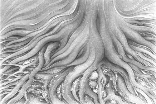 Baumwurzeln und fließende Lebensenergie von Adriana Müller