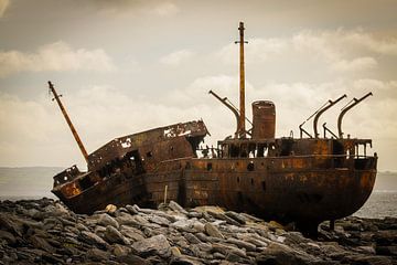 Irland - Galway - Inis Oirr - Schiffswrack von Meleah Fotografie
