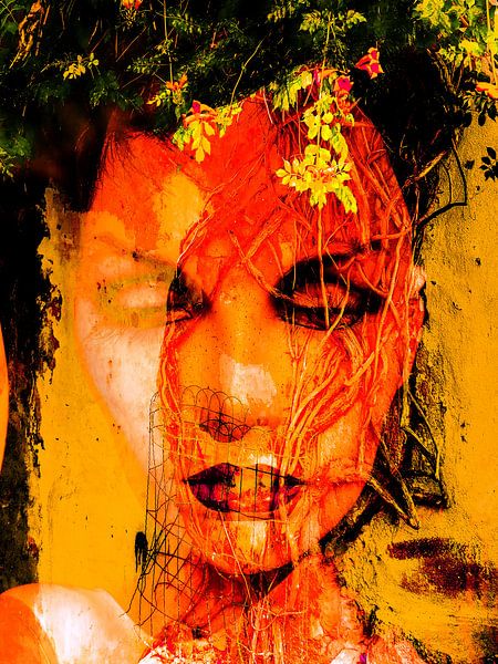 The face and the tree by Gabi Hampe