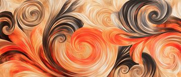 Coloured abstract swirl patterns by Poster Art Shop