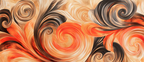 Coloured abstract swirl patterns