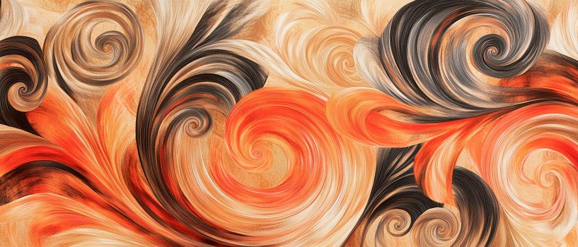 Farbige abstrakte Wirbelmuster von Poster Art Shop