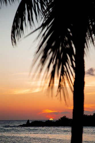 Coucher de soleil sur la mer