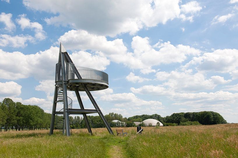 Lookout at grasslands near the Meuse outskirts by Richard Wareham