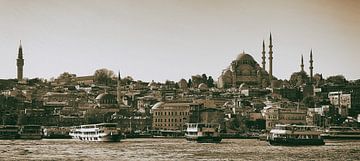 Ferries on the Bosporus, with mosque by Caught By Light