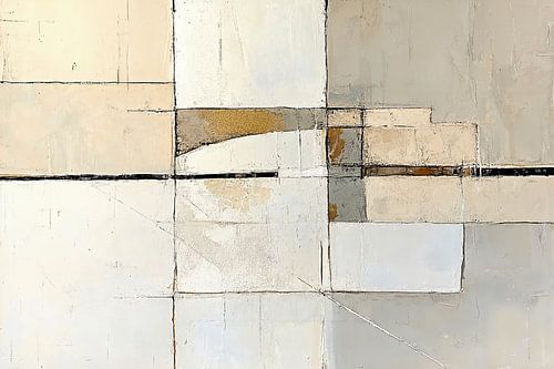Geometrisch Abstract | Beige Balans
