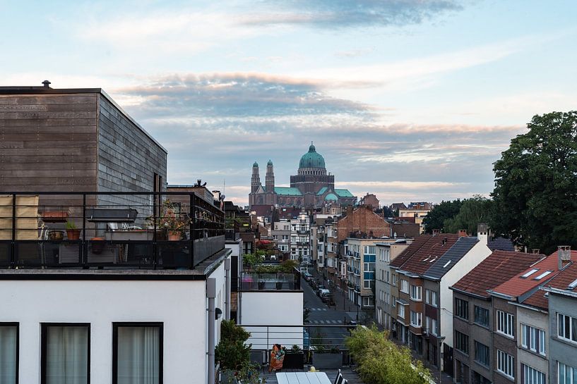 Jette, Brussels Capital Region -Belgium - Cityscape view over a by Werner Lerooy
