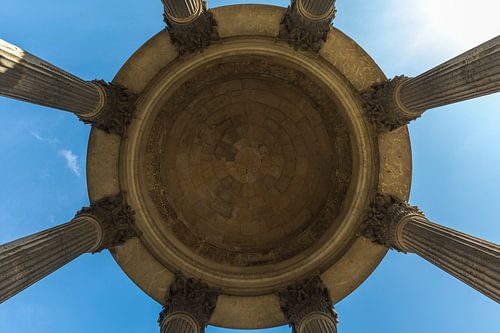 De Sybille Tempel in Parc des Buttes Chaumont in Parijs