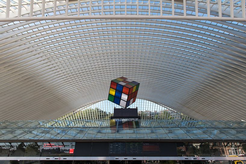 Toit de la gare de Liège-Guillemins par Wim Stolwerk