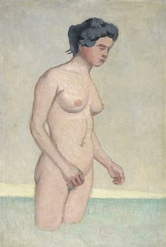 Félix Vallotton - Staande zwemmer in profiel (1918) van Peter Balan