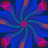 Abstract of blue patterns with different colors