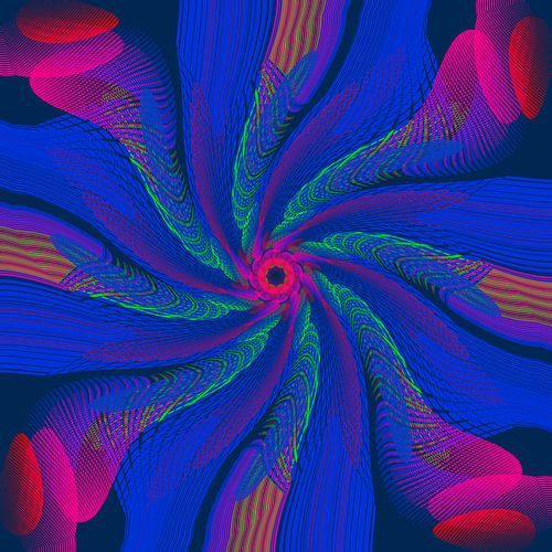 Abstrakte aus Blaue Mustern mit verschiedenen Farben