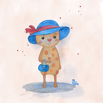 Madame Eleganz - Tierillustration