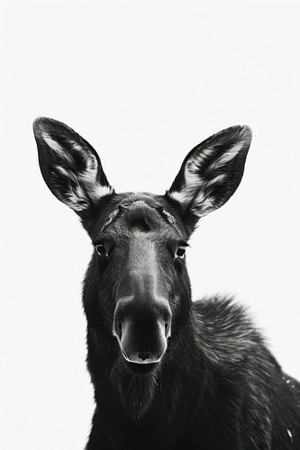 Imposing elk - black and white photography for wildlife lovers