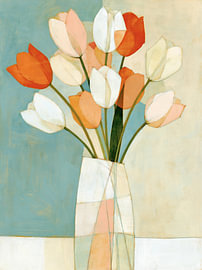 Pastellfarbene Tulpenpracht
