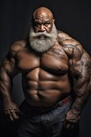 Bodybuilder tatoué