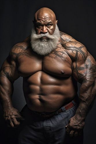 Getatoeëerde bodybuilder