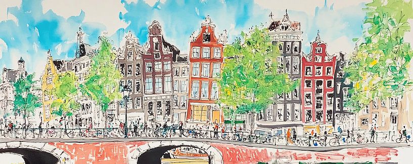 Impression of Amsterdam by Abstract Painting