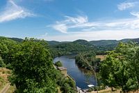 Goldegger See rivier uitzicht