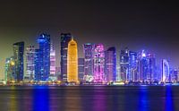 Skyline van Doha, Qatar van Jan Schuler thumbnail
