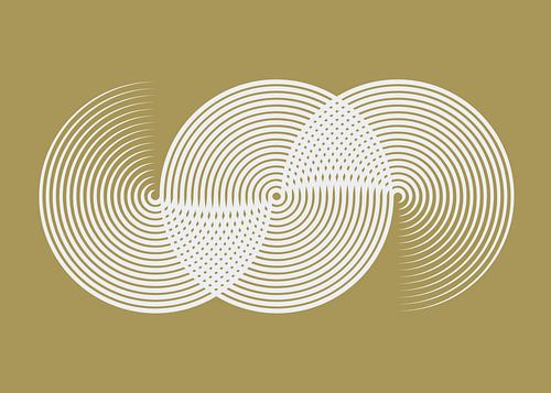 Gouden regenboog (gezien bij vtwonen) van Mad Dog Art