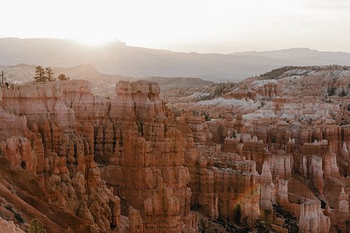 Soft colors during sunrise Bryce Canyon | travel art print