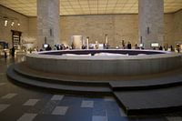 Het Nationaal museum van de Egyptische beschaving (NMEC) in Caïro, Egypte, binnenaanzicht