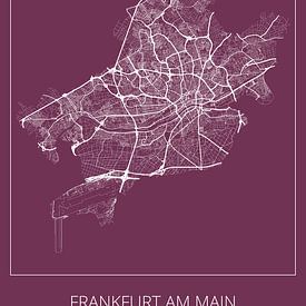 Frankfurt am Main, fuchsia by Geodat