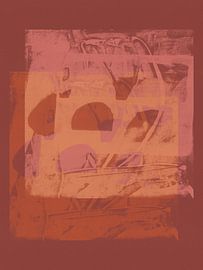 Abstrakte Formen in lebhaften warmen Farben von Dina Dankers