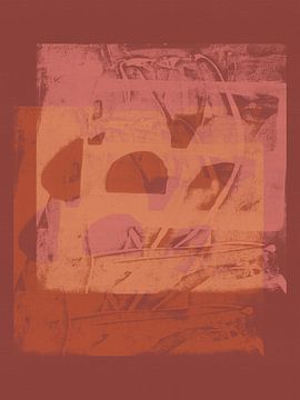 Formes abstraites dans des couleurs vives et chaudes