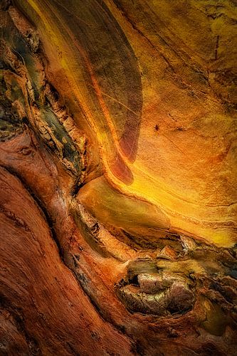 De natuur als kunstenaar . Asturias rocks .