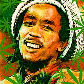 Bob Marley Pop Art von Martin Melis