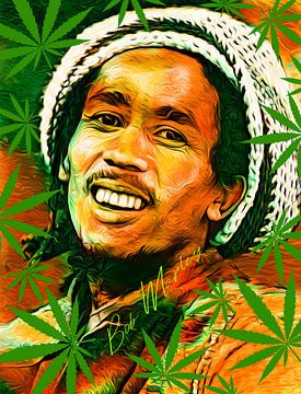 Bob Marley Pop Art van Martin Melis