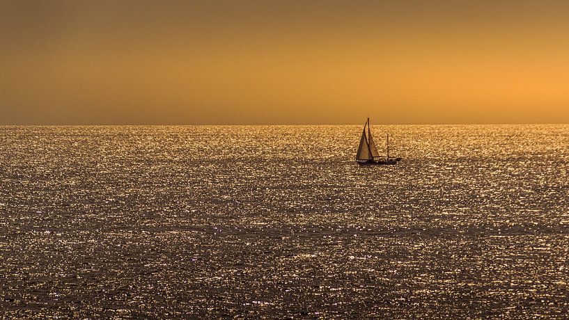 Sailing on a golden sea by Dirk Smets