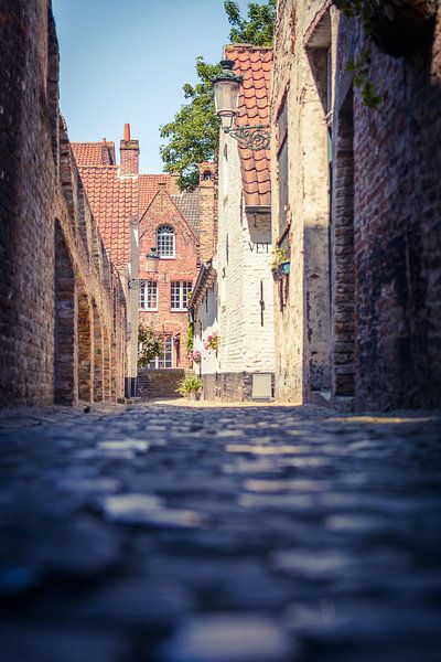 Une ruelle dans la ville Belge de Bruges par Michel Geluk
