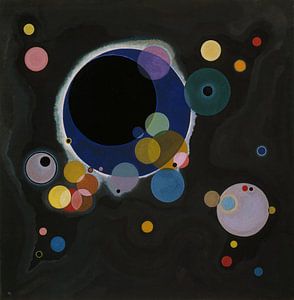 Verschillende cirkels, Wassily Kandinsky van art icons