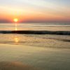 coucher de soleil sur la plage en bord de mer sur Karijn | Fine art Natuur en Reis Fotografie
