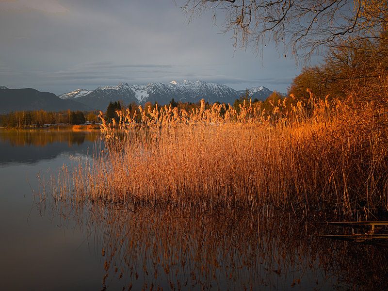 Lichtzauber an einem See in den Bergen - magisch licht op een meer in de bergen - lumiere magique sur un a lac dans les montagnes von Christina Bauer Photos