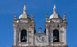 Bell towers in Nazaré, Portugal, at midday by Lensw0rld