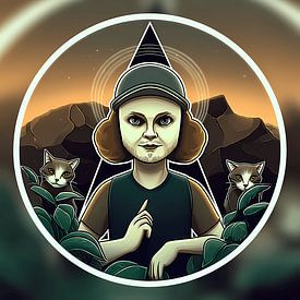 De ingewijde van de stille driehoek van Vythryd Arts