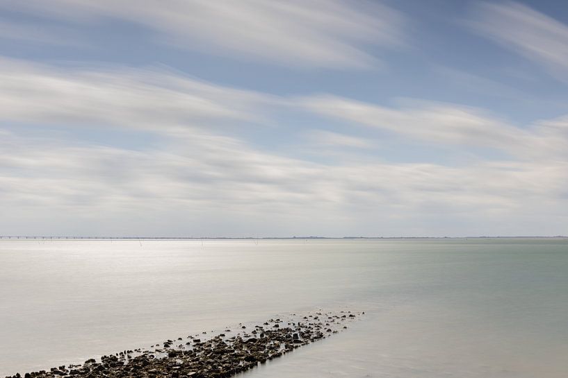Wellenbrecher in der Oosterschelde von Heidi Bol