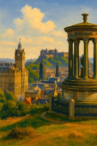 Vue de la ville d'Édimbourg sur Taudalpoi