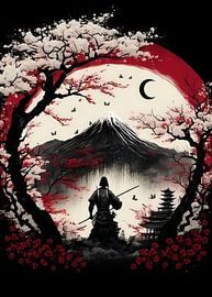 Crimson Moon over the Way of the Sword by hanzo afthar