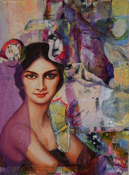 Portrait of a lady/French Kiss by Birgit Gerritsen