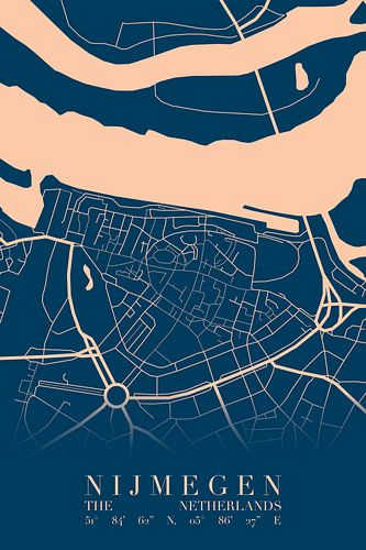 City map of Nijmegen