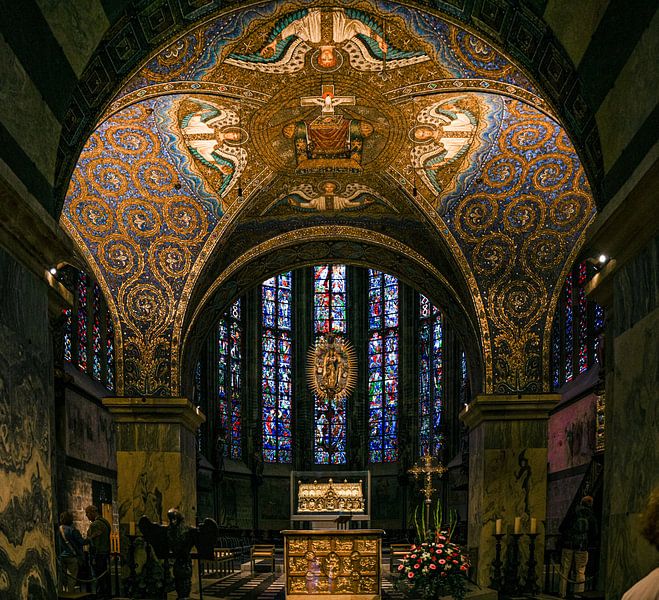 Interior of Aachen Cathedral by Tessa Poll