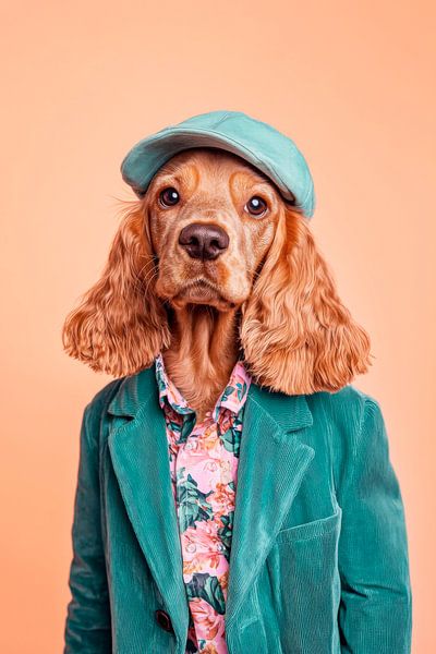 Englische Cocker Spaniel von Poster Art Shop