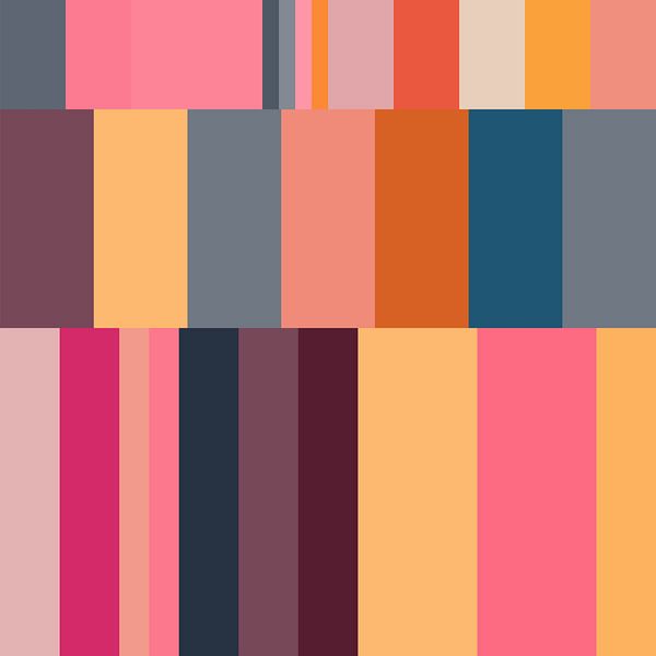 Moderne abstrakte minimalistische geometrische Kunst in hellen Pastellfarben VI von Dina Dankers