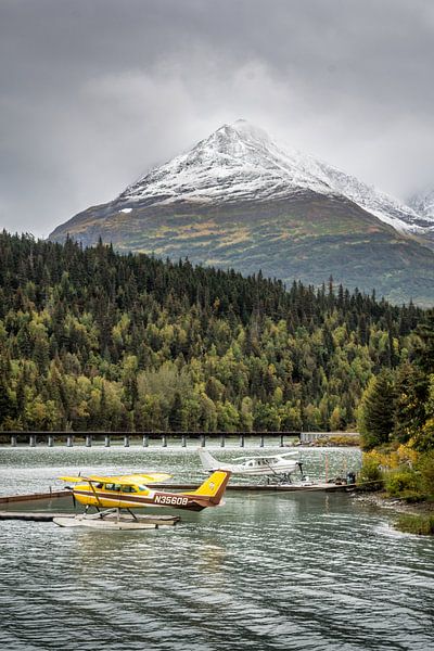 Wasserflugzeuge am Moose Pass in Alaska von Christian Möller Jork