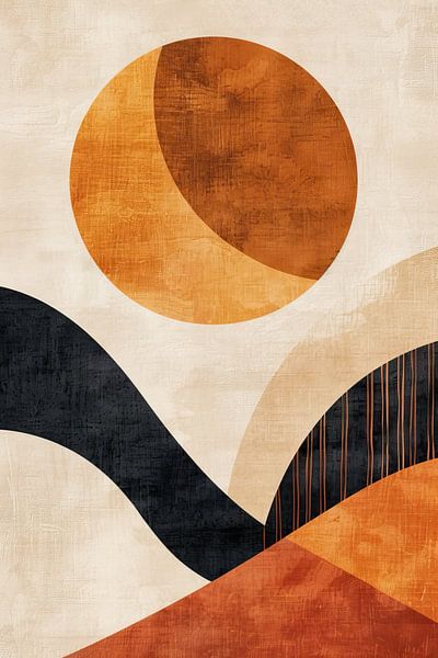 Peinture minimaliste bohème par Collection Moderne